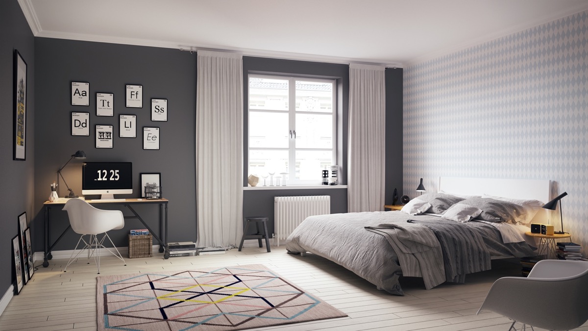 Scandinavian bedroom themes