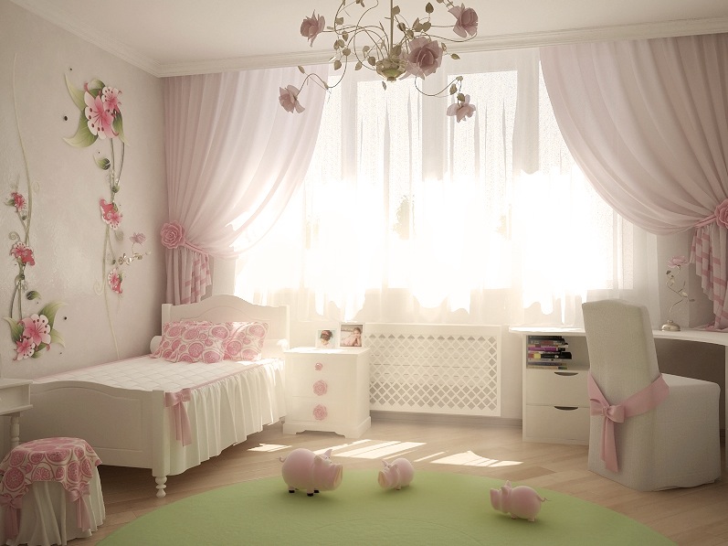 Bedroom paint ideas pink and white