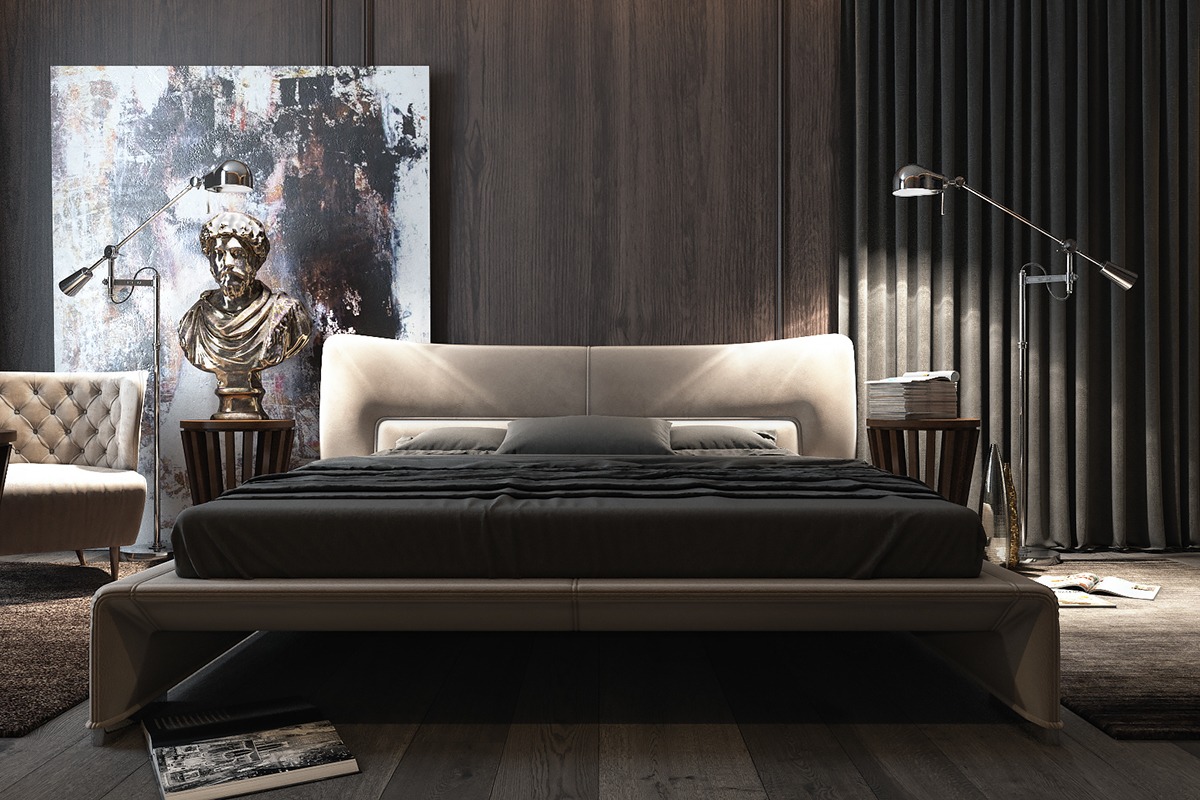 3 Amazing Dark Bedroom Interior Design - RooHome  Designs 