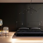 black minimalist bedroom design