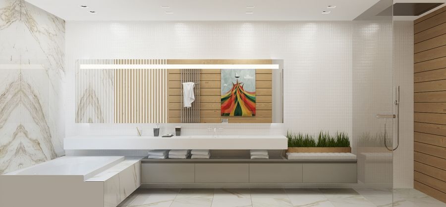 Modern bathroom decor