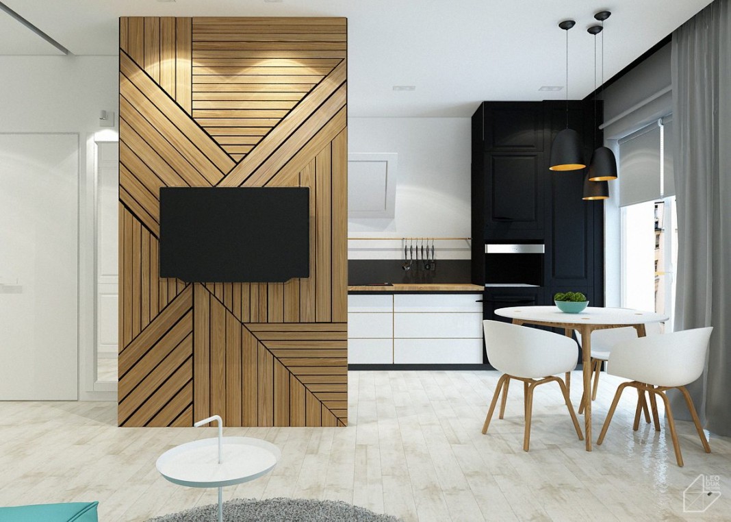 2 Minimalist Apartment Design Ideas With Beautiful Blue Accents - RooHome