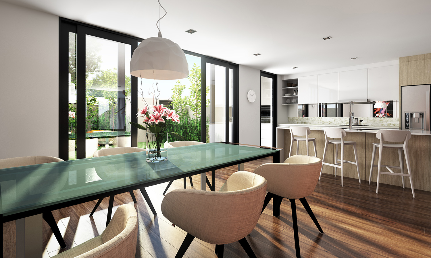 Contemporary dining room decorating ideas