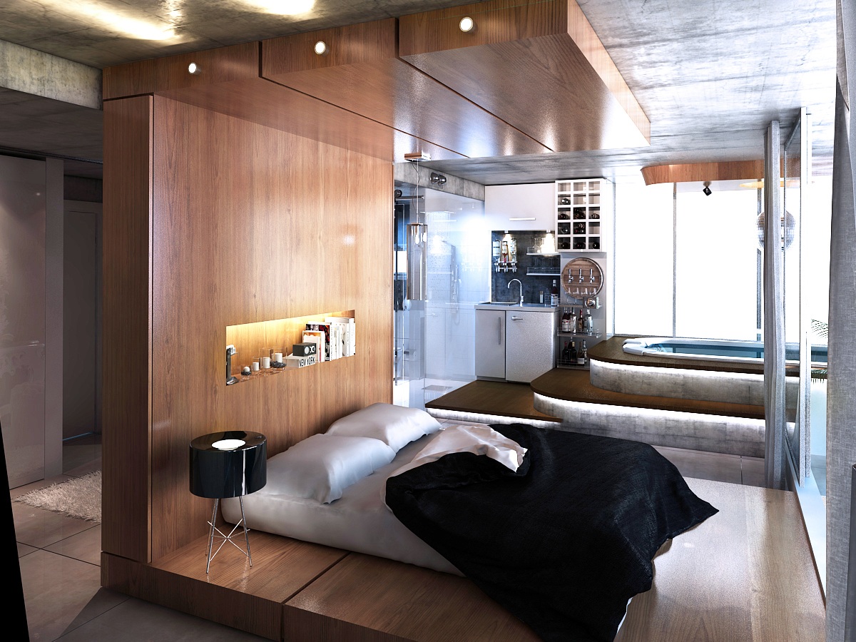 Contemporary bedroom design 