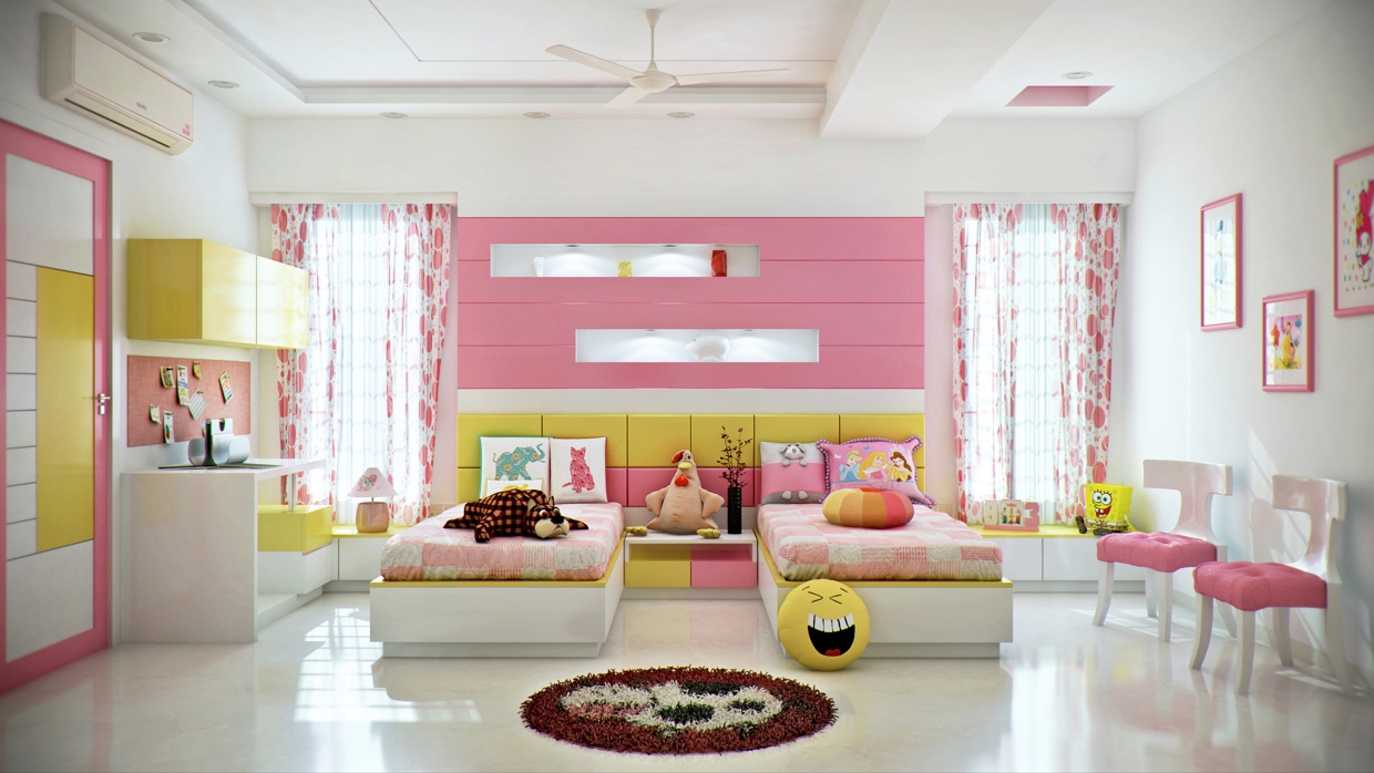 colorful kids bedroom