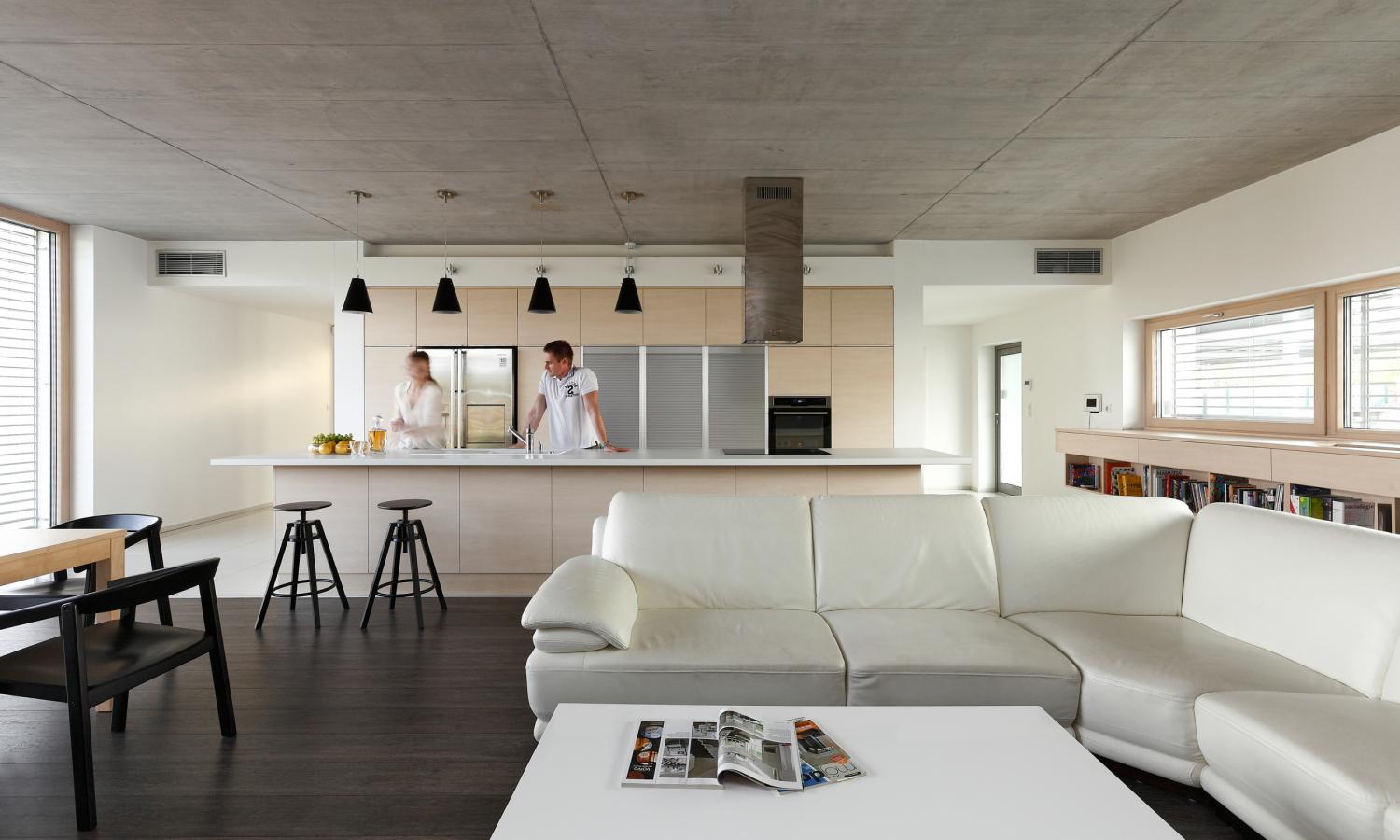 Open plan kitchen living room