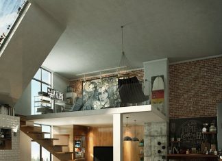 Loft apartment interior design