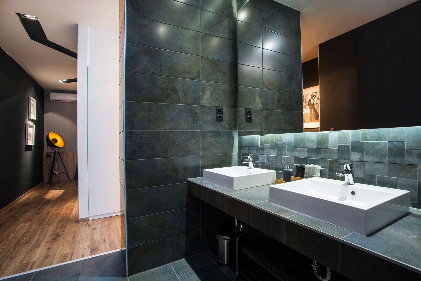 Masculine bathroom design