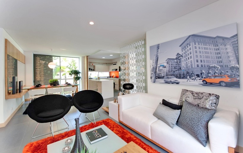 Orange apartment decorating ideas