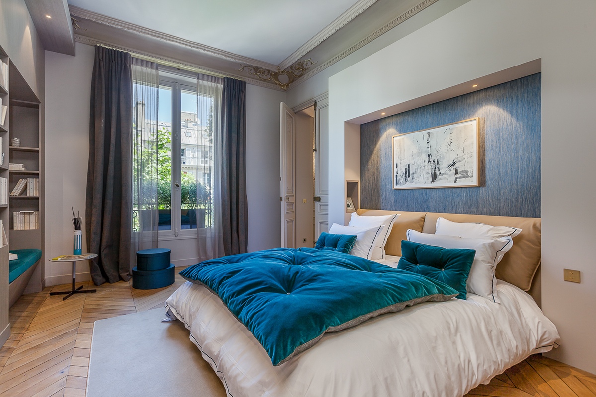 Parisian bedroom design ideas