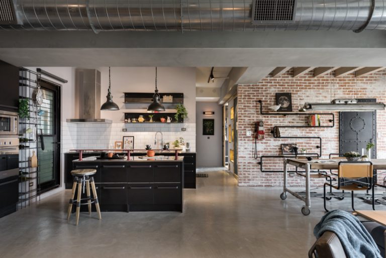 View of A Stylish Urban Apartment Interior Design Styles - RooHome