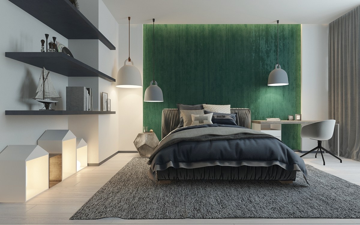 Green bedroom decorating ideas for teenage