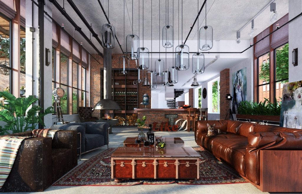 Loft living room design ideas