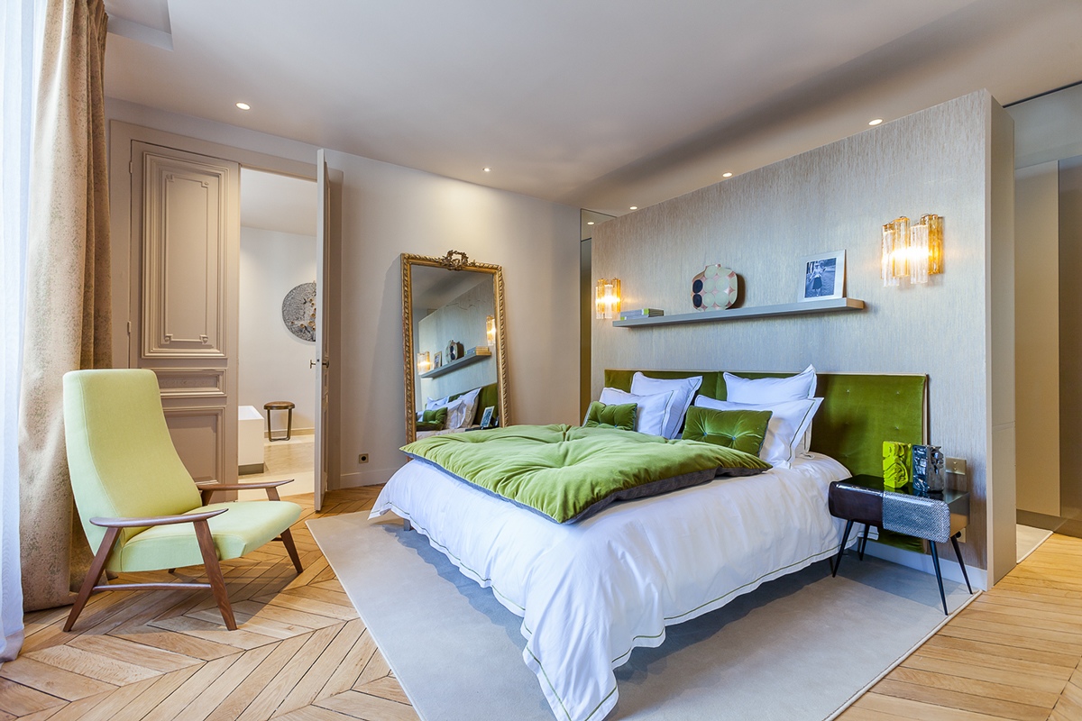 Parisian bedroom design ideas