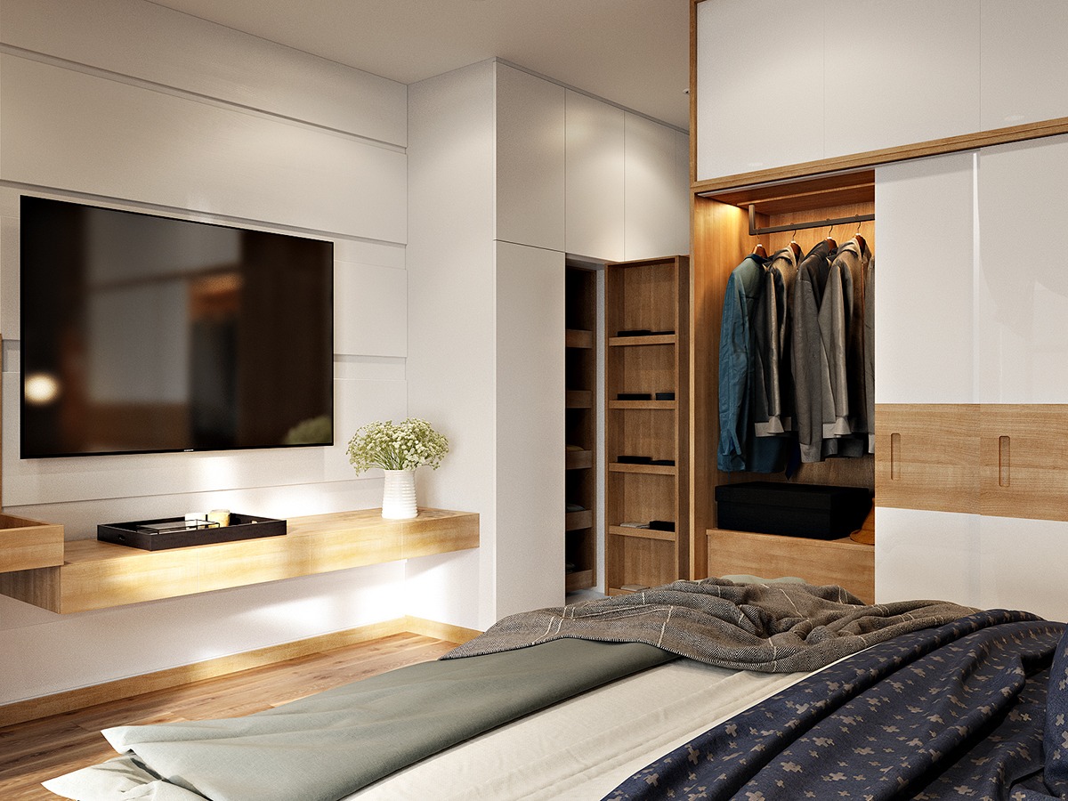 3 Contemporary Bedroom Themes With Beautiful Wardrobe 