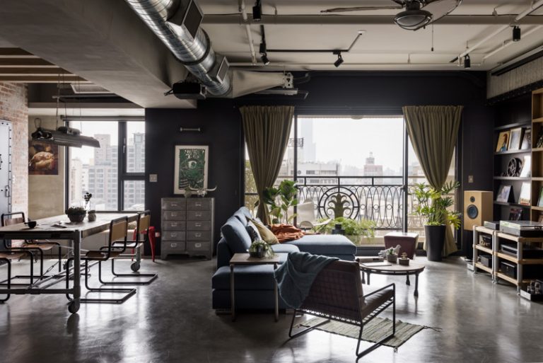 View of A Stylish Urban Apartment Interior Design Styles - RooHome