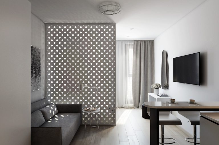 View of 2 Small Apartment with Modern Minimalist Interior Design - RooHome