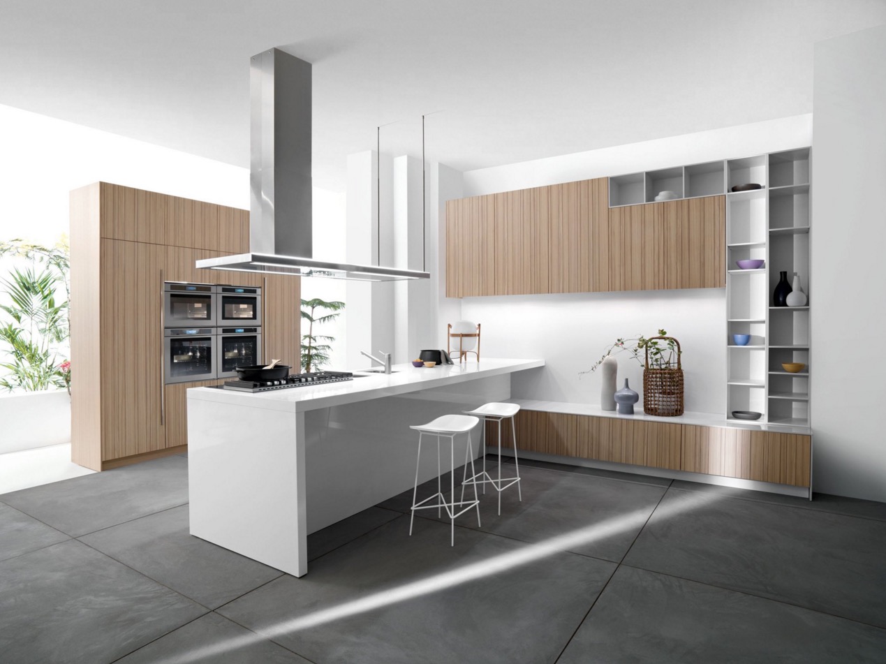 Modern white kitchen design