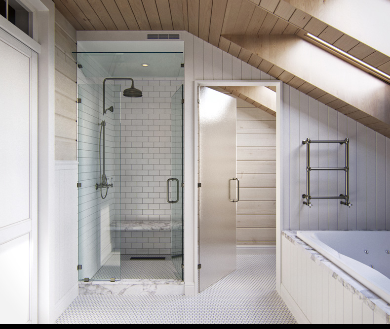 Attic bathroom design ideas