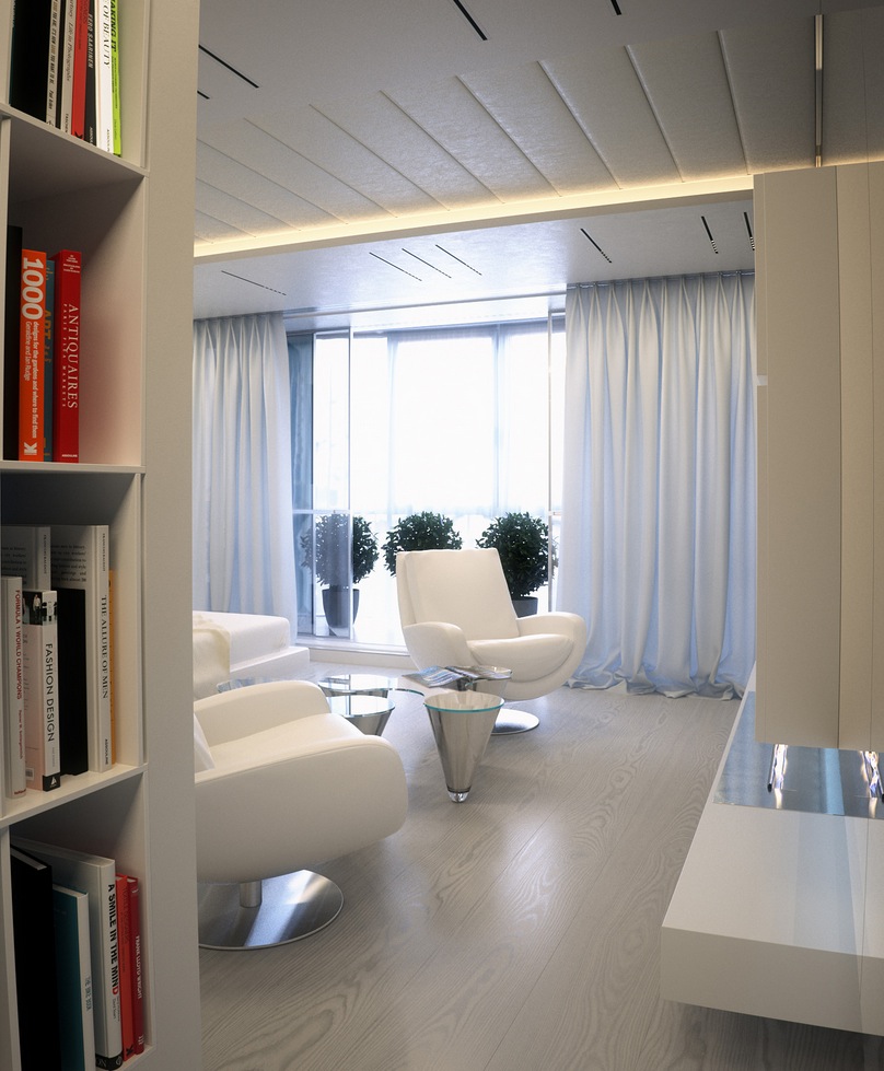 White apartment interior design ideas