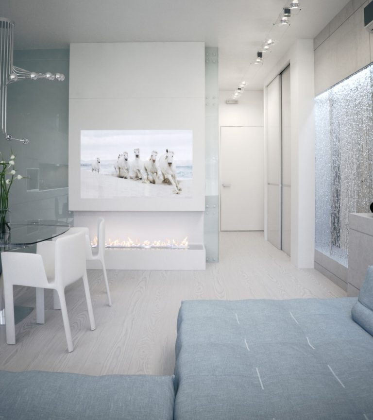 Image showcasing White Apartment Interior Design That Will makes you spellbound - RooHome