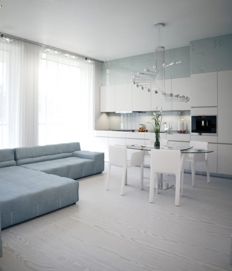 View of White Apartment Interior Design That Will makes you spellbound - RooHome