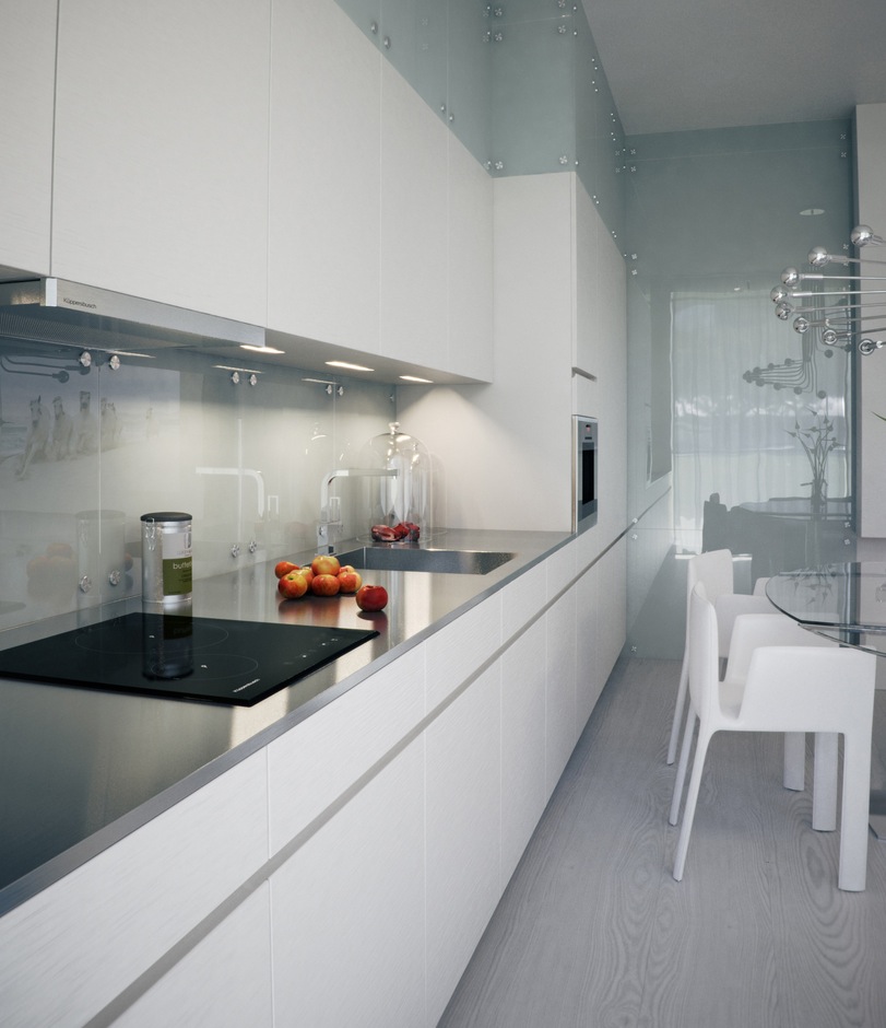 White kitchen interior design