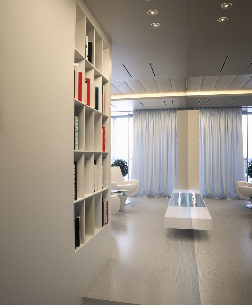 White apartment interior design ideas