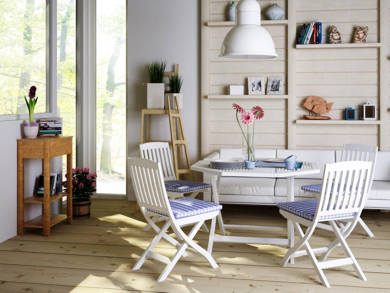 dining room color small space