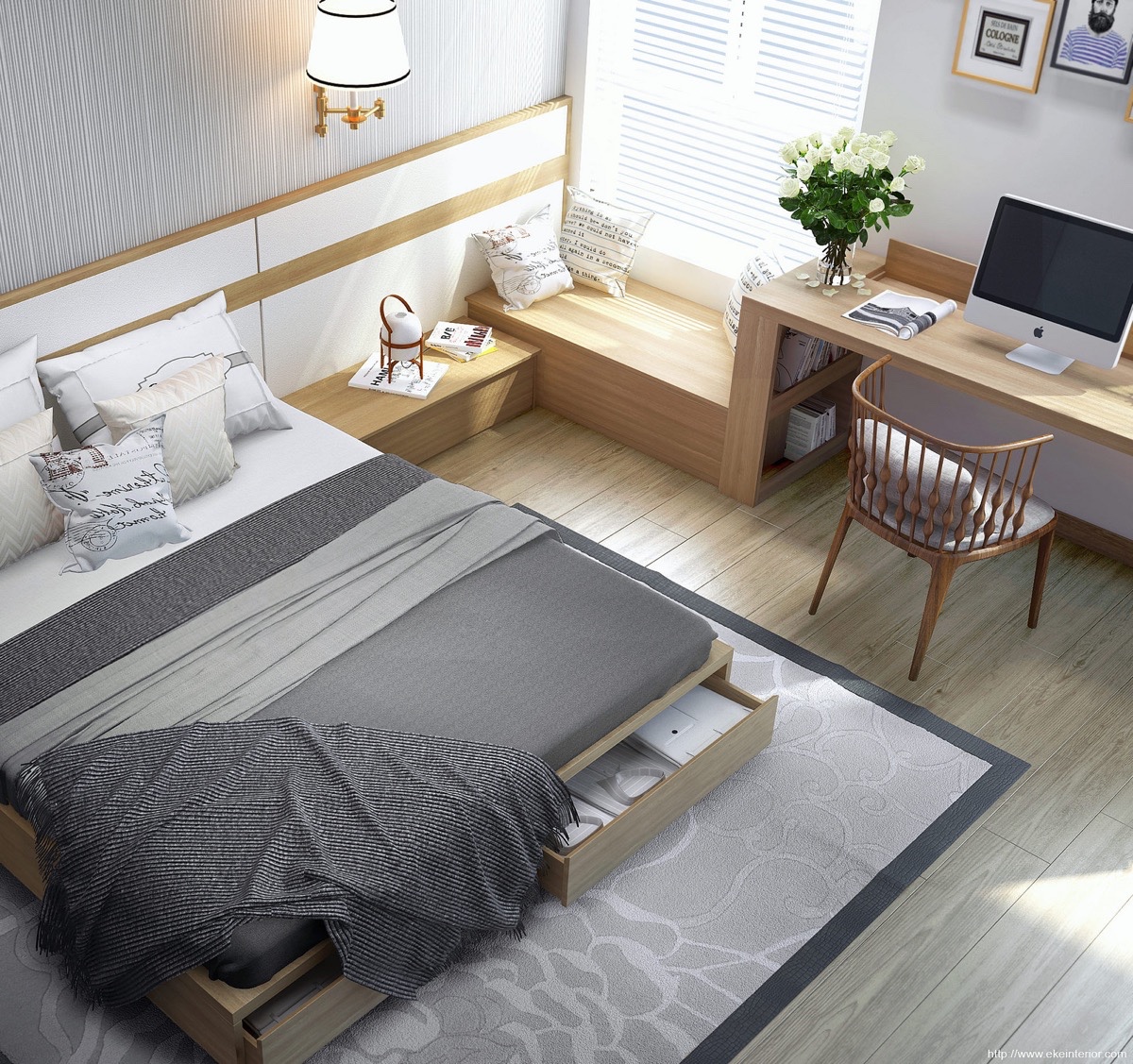 Modern bedroom design ideas with luxury decoration 