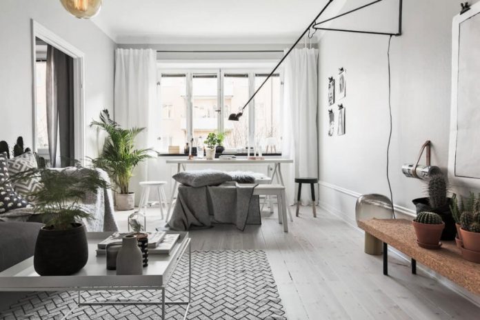 Fabulous Scandinavian Apartment With White Interior Design Style - RooHome