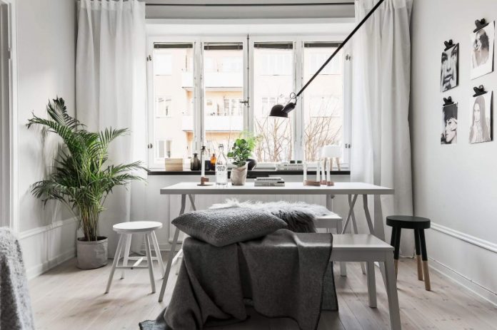 Fabulous Scandinavian Apartment With White Interior Design Style - RooHome