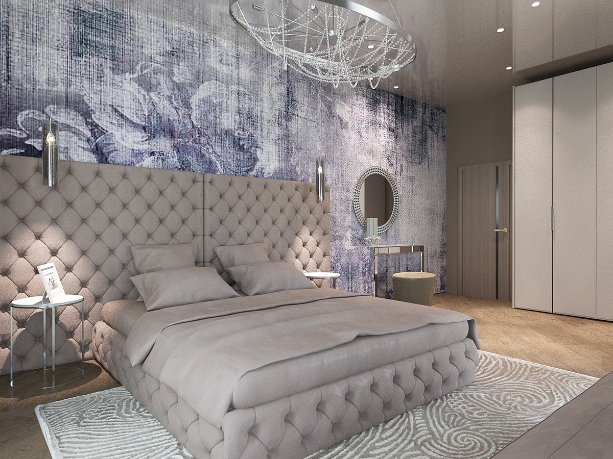 Modern bedroom design ideas with luxury decoration