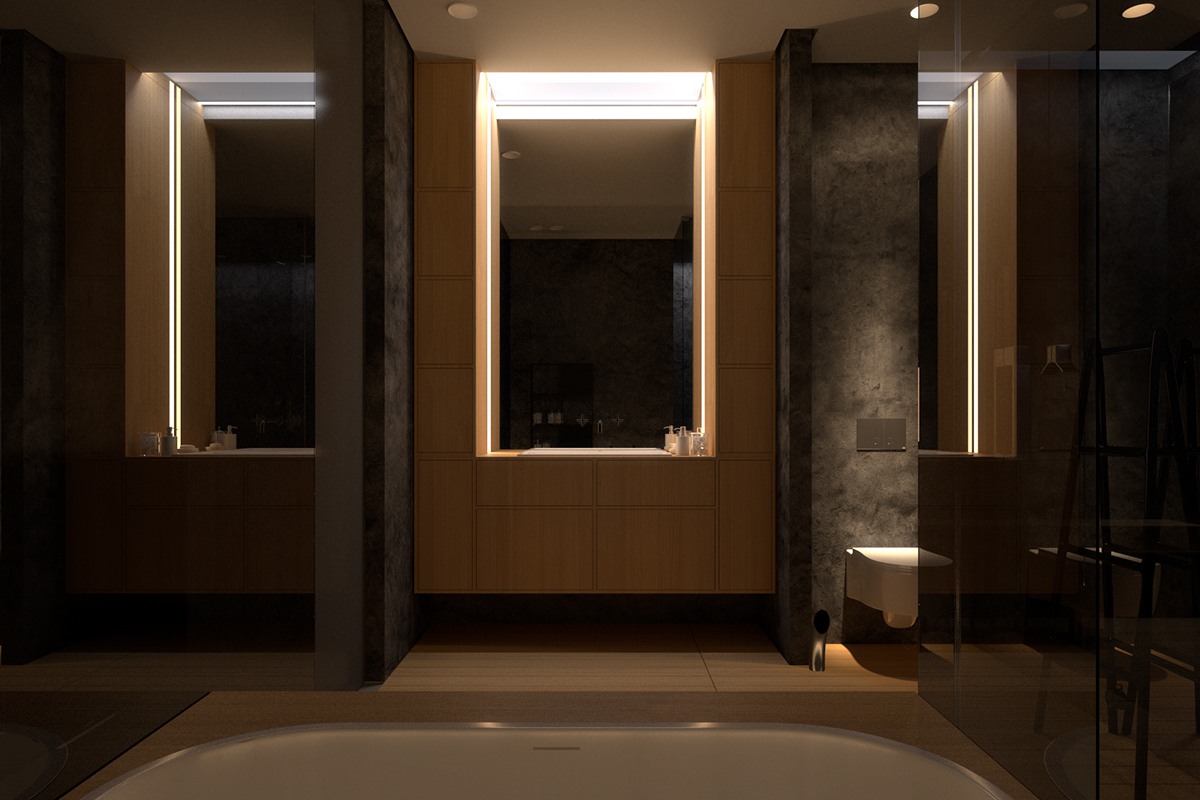 Luxury bathroom interior design style