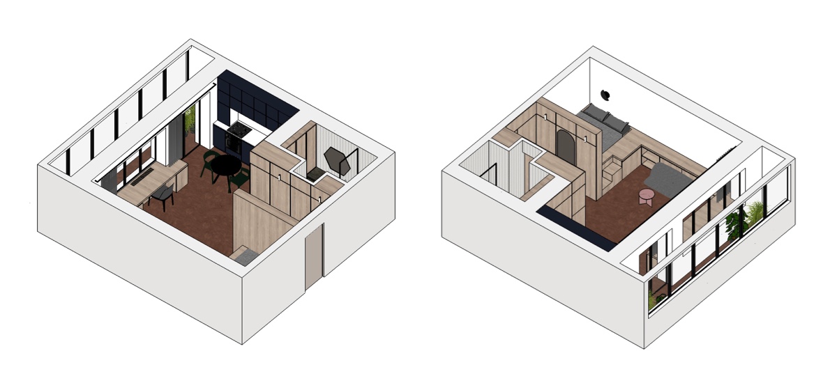 built in storage for studio apartment