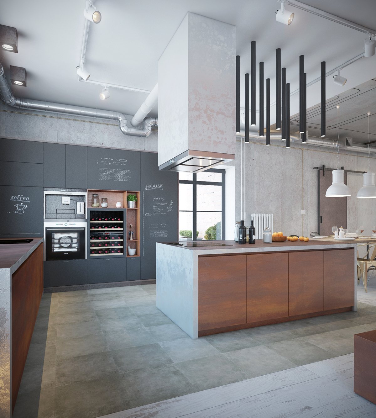 Indutrial kitchen design ideas