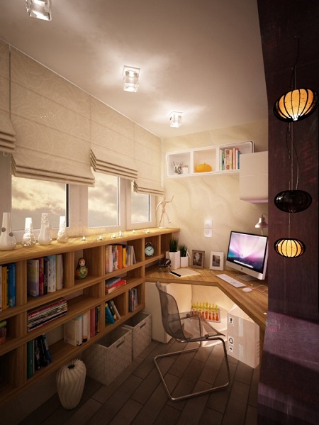 Creative workspace design in small space