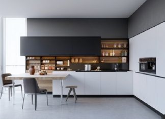 Minimalist interior and design for kitchen