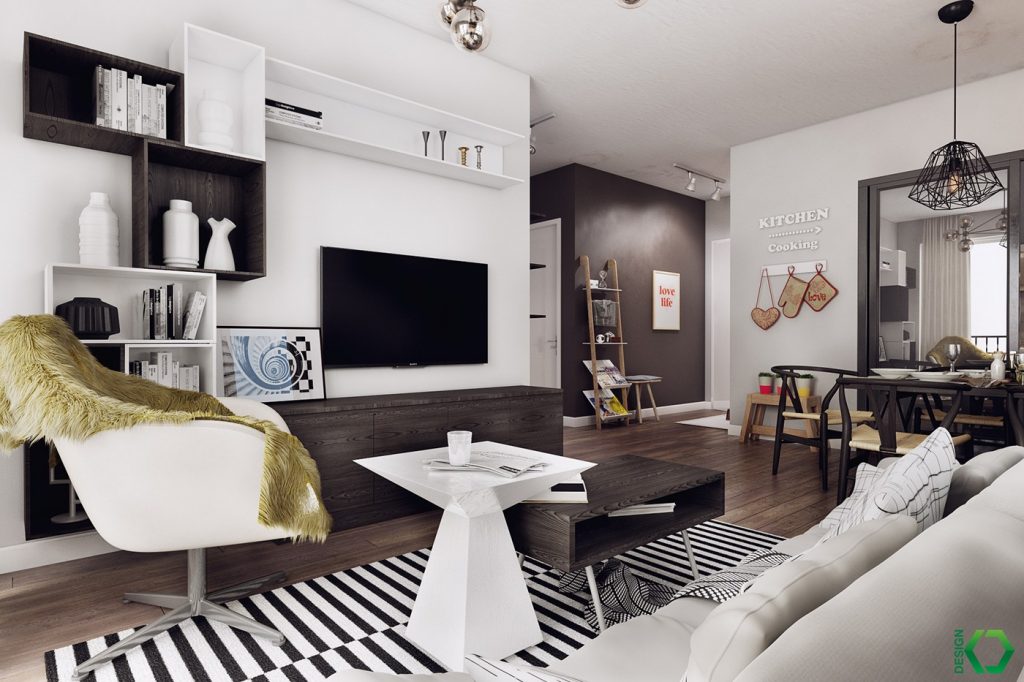 Nordic apartment interior design