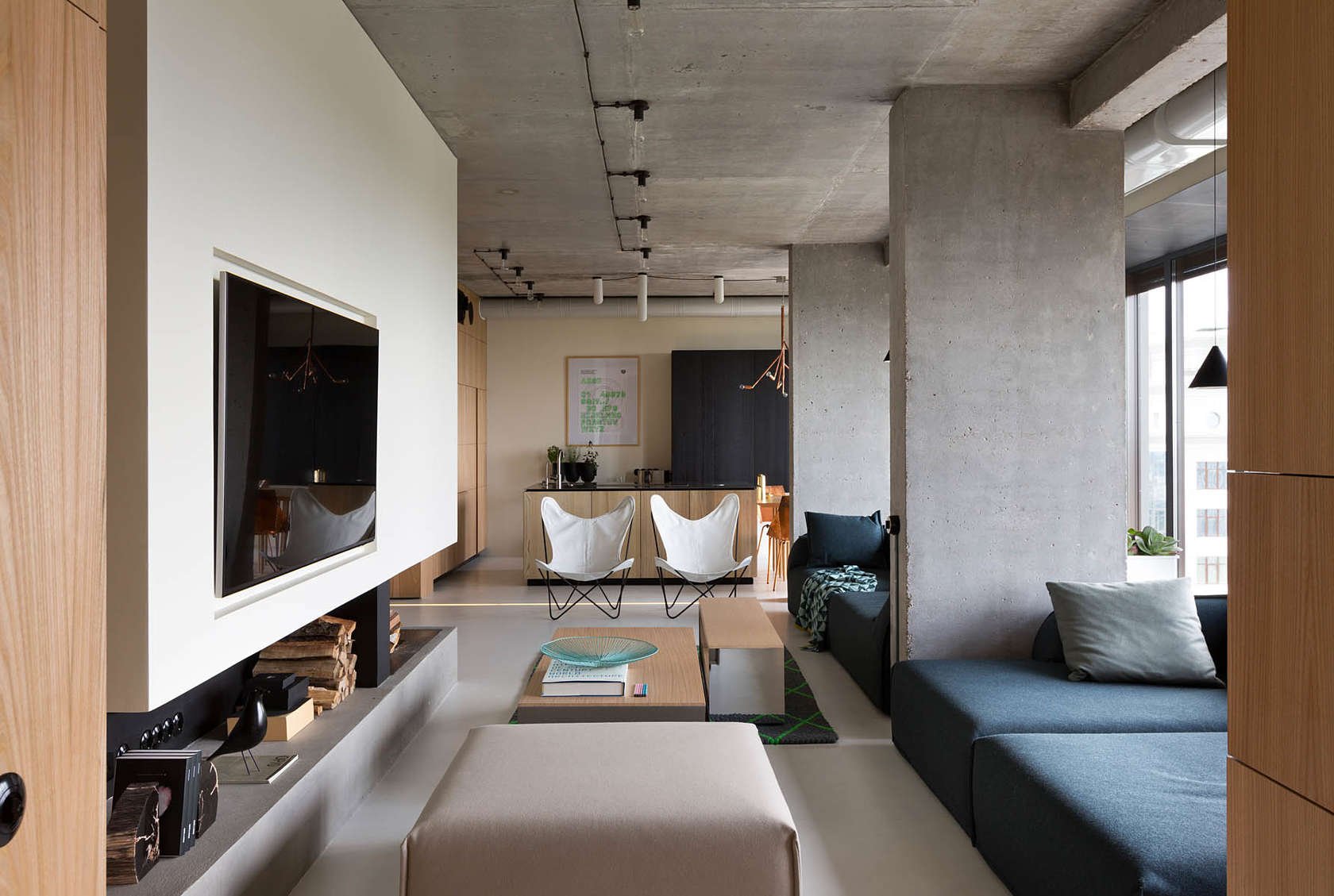 The beauty of minimalist penthouse 