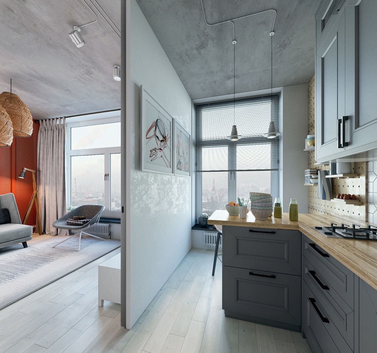 Scandinavian apartment design style