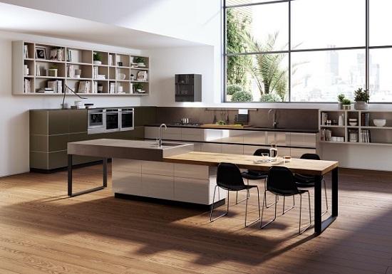 3 Minimalist Kitchen Design With Black, White & Wood Material Ideas ...