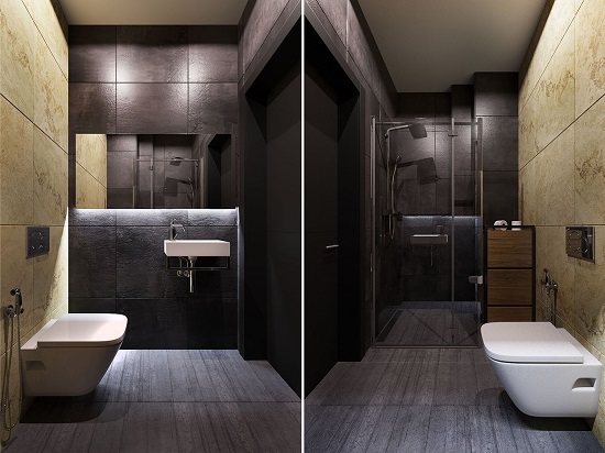 Minimalist bathroom creative design