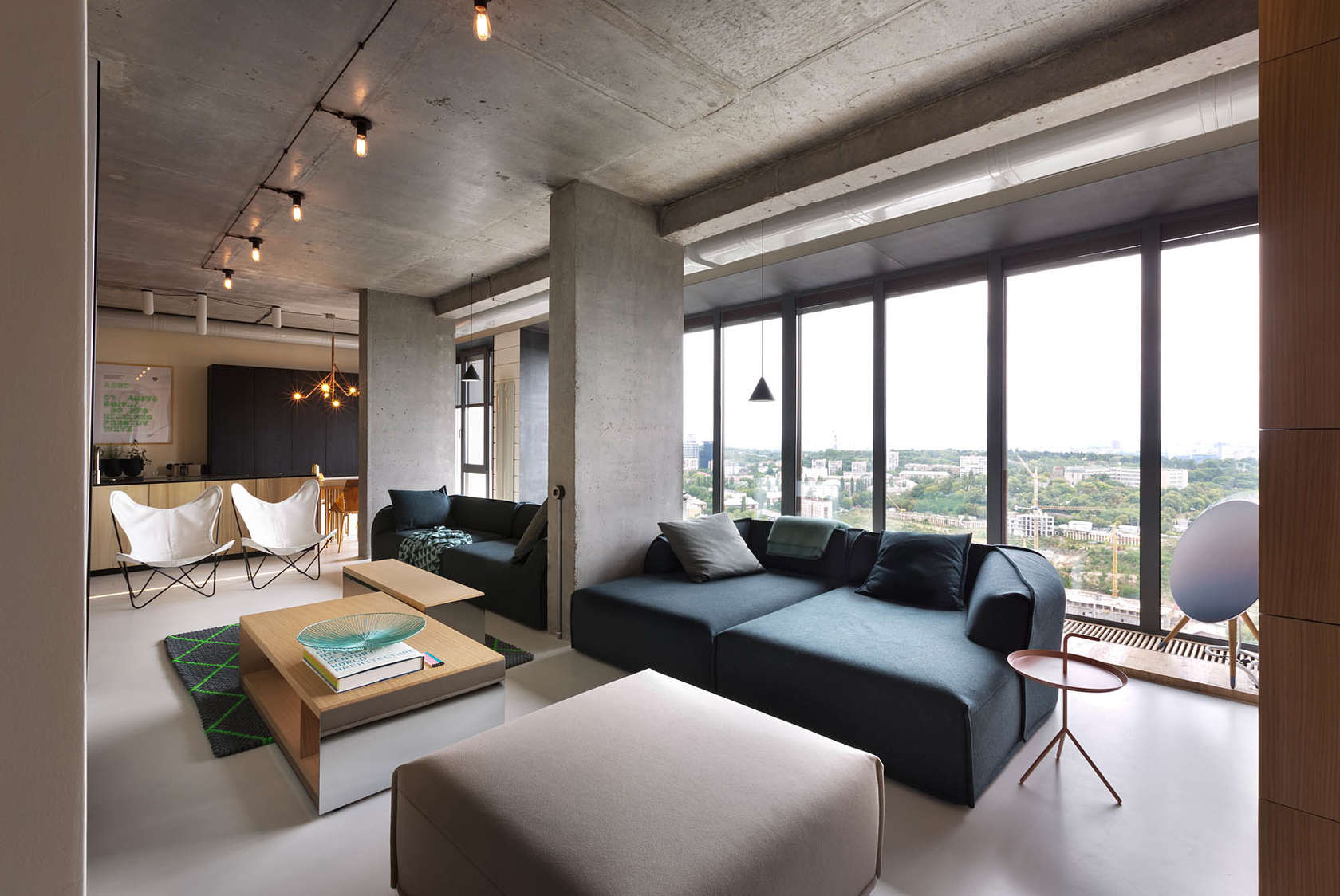 Minimalist penthouse design