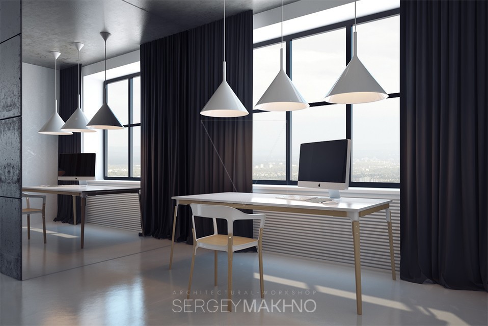 A workspace interior design