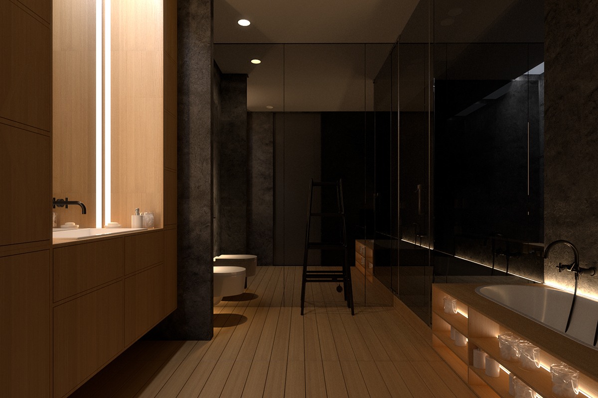 Luxury bathroom interior design