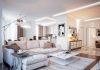 Neutral color living room design