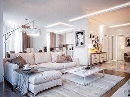 Neutral color living room design