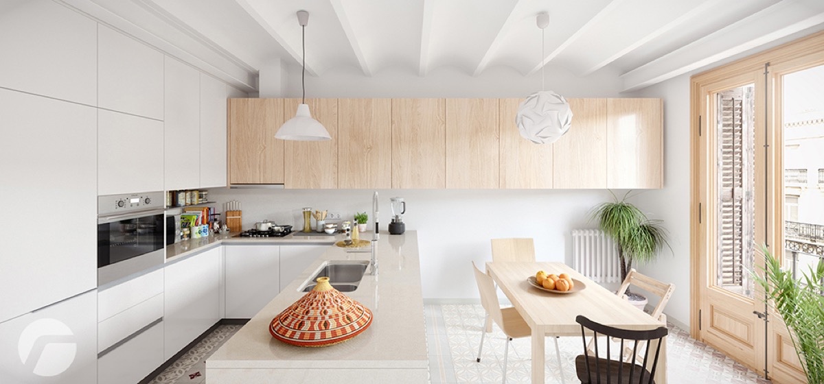 Scandinavian country style apartment interior design