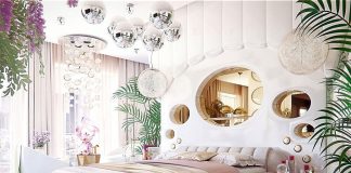 Luxury bedroom design for woman
